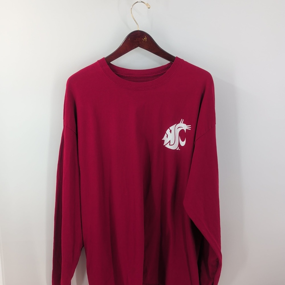 Champion Washington State Cougars Graphic Pullover Sweatshirt Red Size 2XL